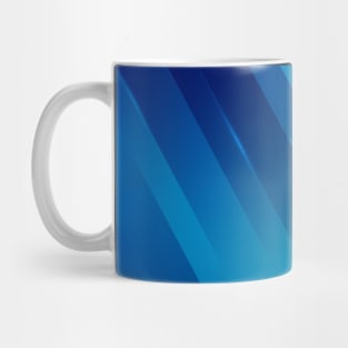 Modern blue gradient pattern Mug